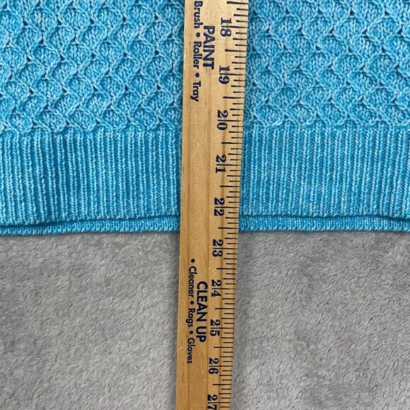 Talbots Sweater Womens Extra Small Blue‎ Wool Pullover Mock Neck Casual Solid - Picture 3 of 8